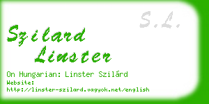 szilard linster business card